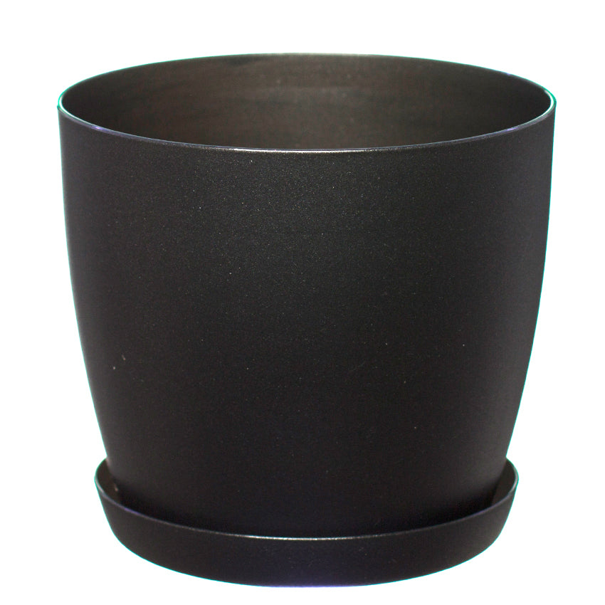 Plant Pots Indoor with Plant Saucer Flower Pots with Mat Surface and Plant Tray