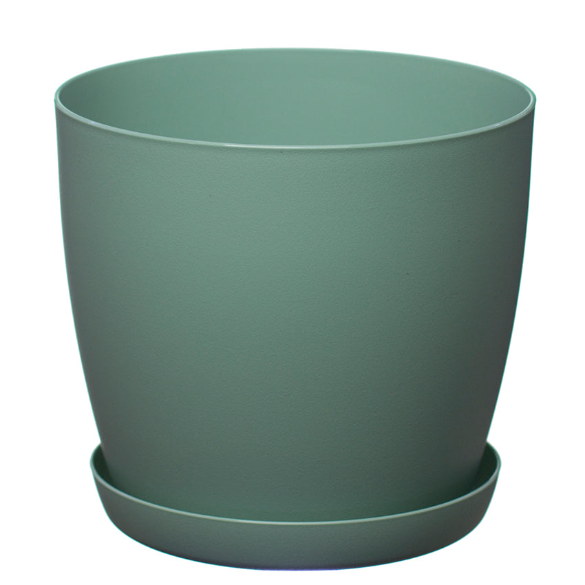 Plant Pots Indoor with Plant Saucer Flower Pots with Mat Surface and Plant Tray