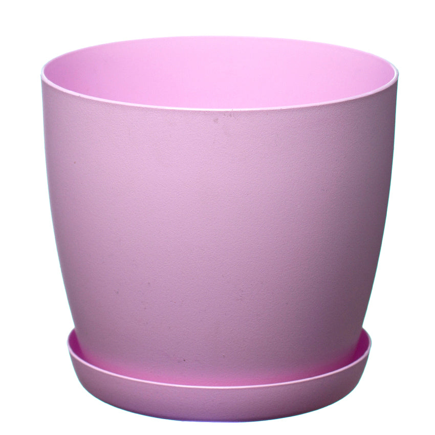 Plant Pots Indoor with Plant Saucer Flower Pots with Mat Surface and Plant Tray