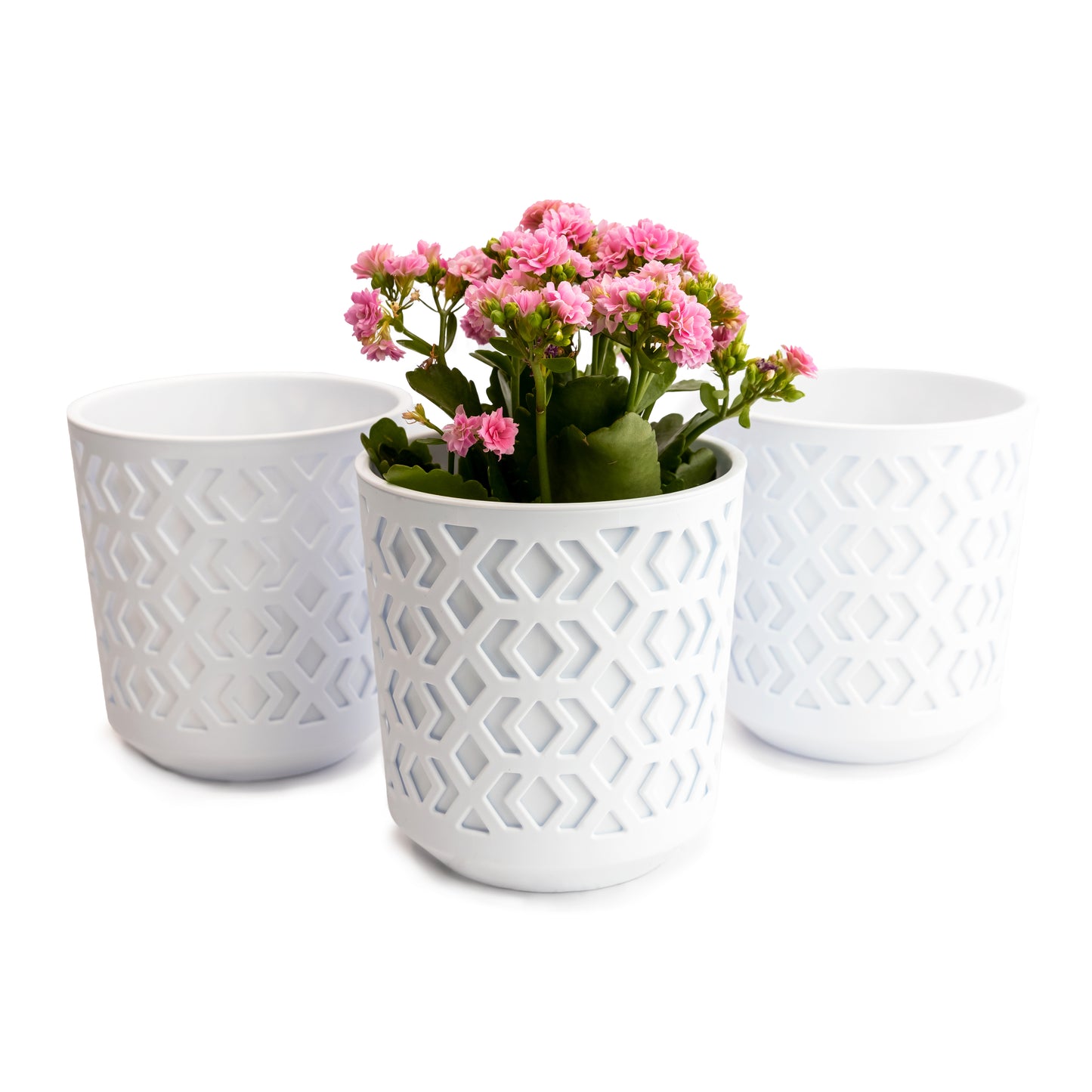 Plant Pots Indoor Mixed Set Of 3 Pot + Insert