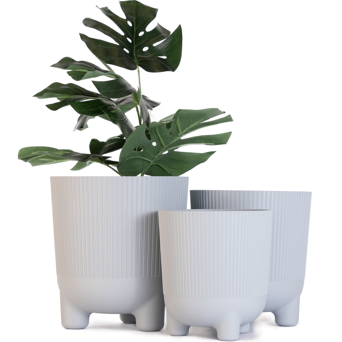 Plant Pots Indoor Trio Set Of 3 Sizes 14/16/18cm