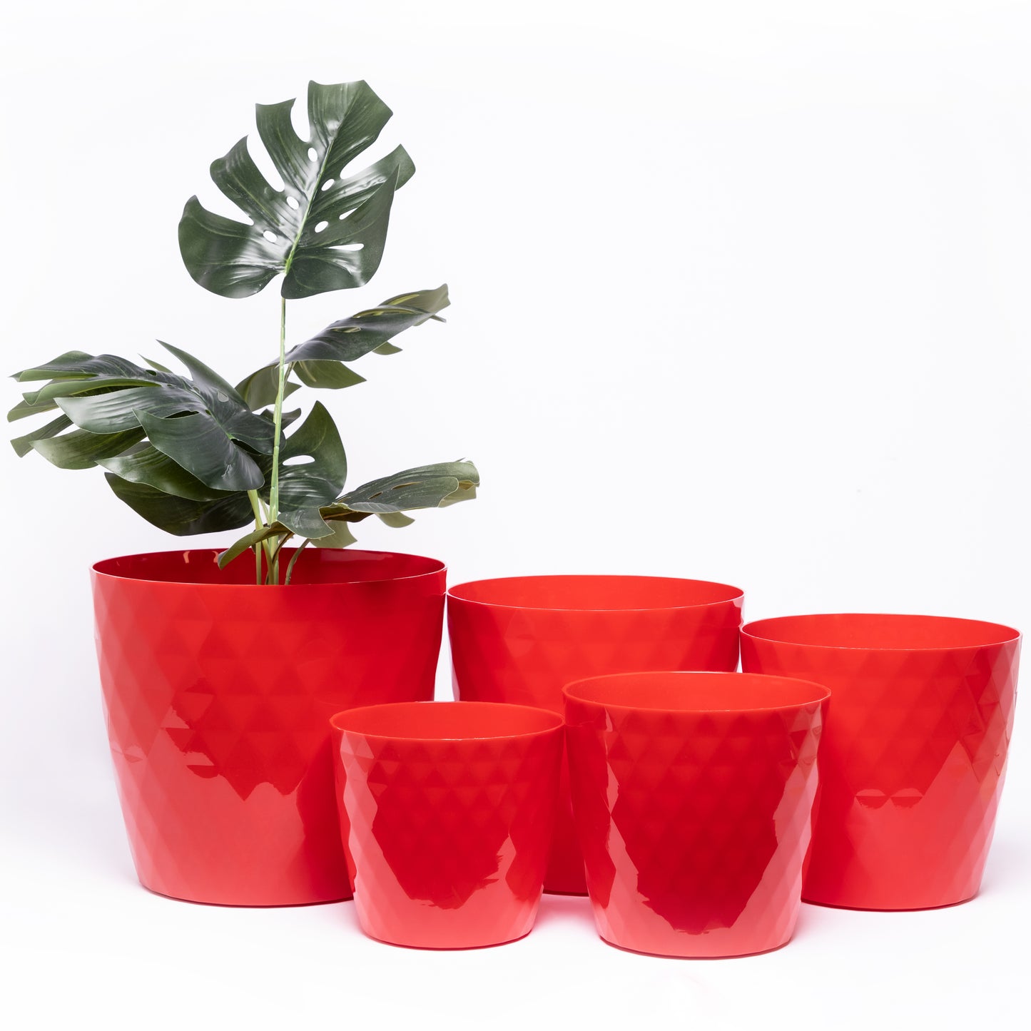 Plant Pots Indoor Crystal Set Of 5 12/14/16/18/20cm
