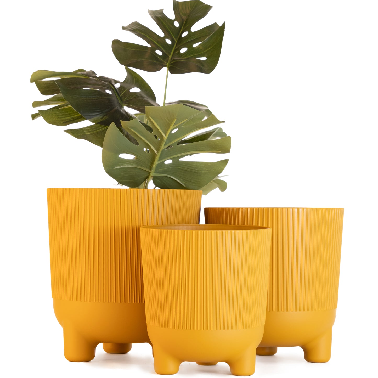 Plant Pots Indoor Trio Set Of 3 Sizes 14/16/18cm