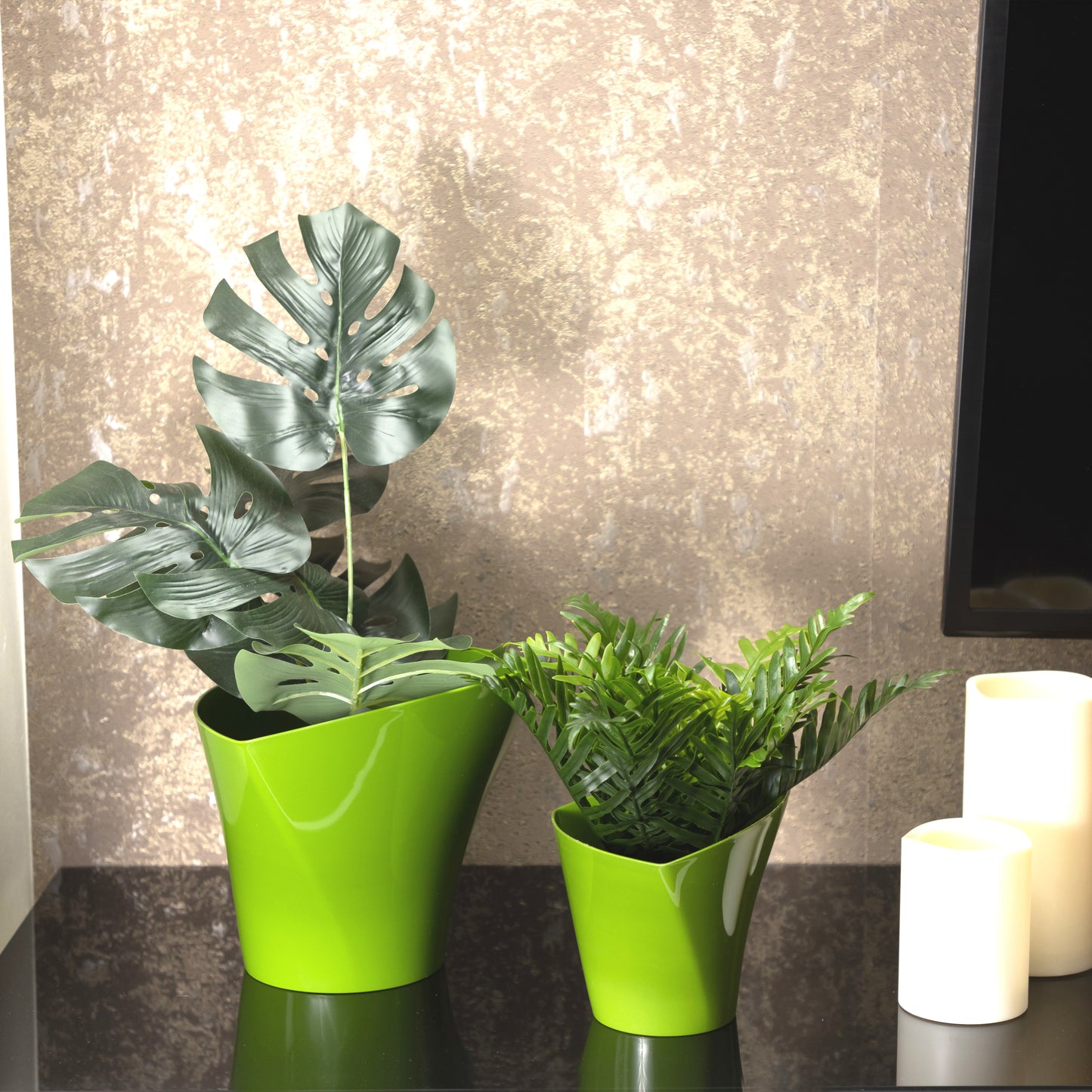 Plant Pots Indoor Twister Set Of 5 Sizes 13/15/17/19/22cm