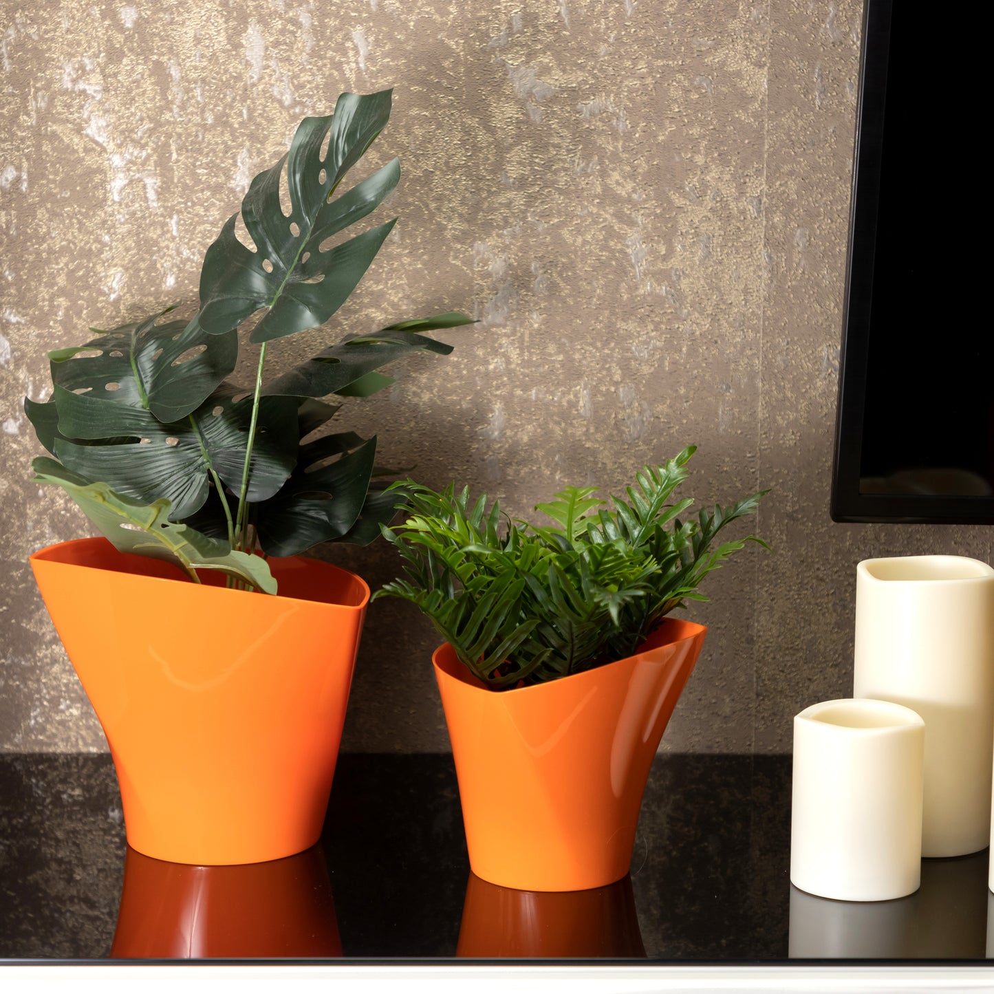 Plant Pots Indoor Twister Set Of 5 Sizes 13/15/17/19/22cm