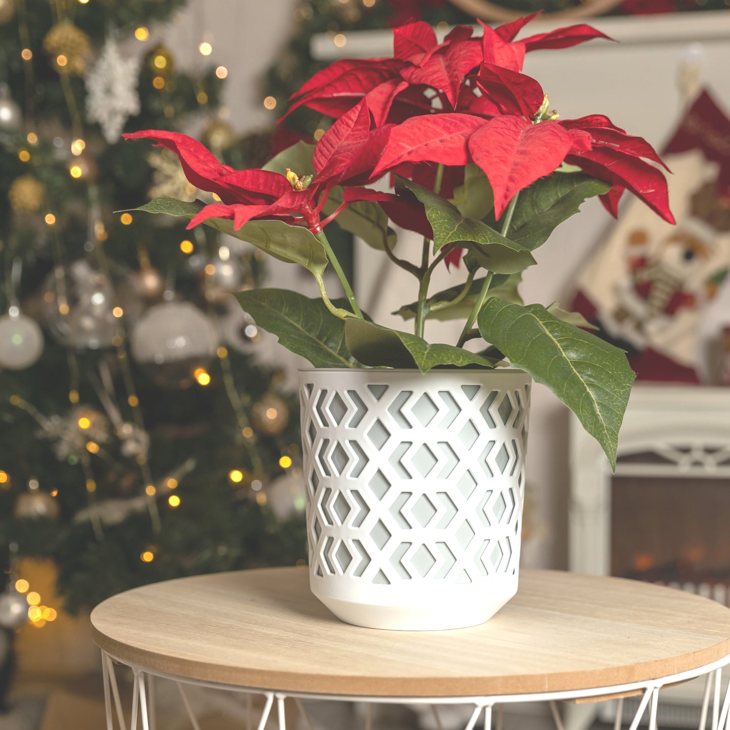 Plant Pots Indoor Large Aztek Set Of 3 Of Sizes 14/19/25cm