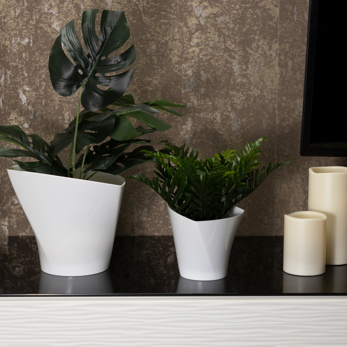 Plant Pots Indoor Twister Set Of 5 Sizes 13/15/17/19/22cm