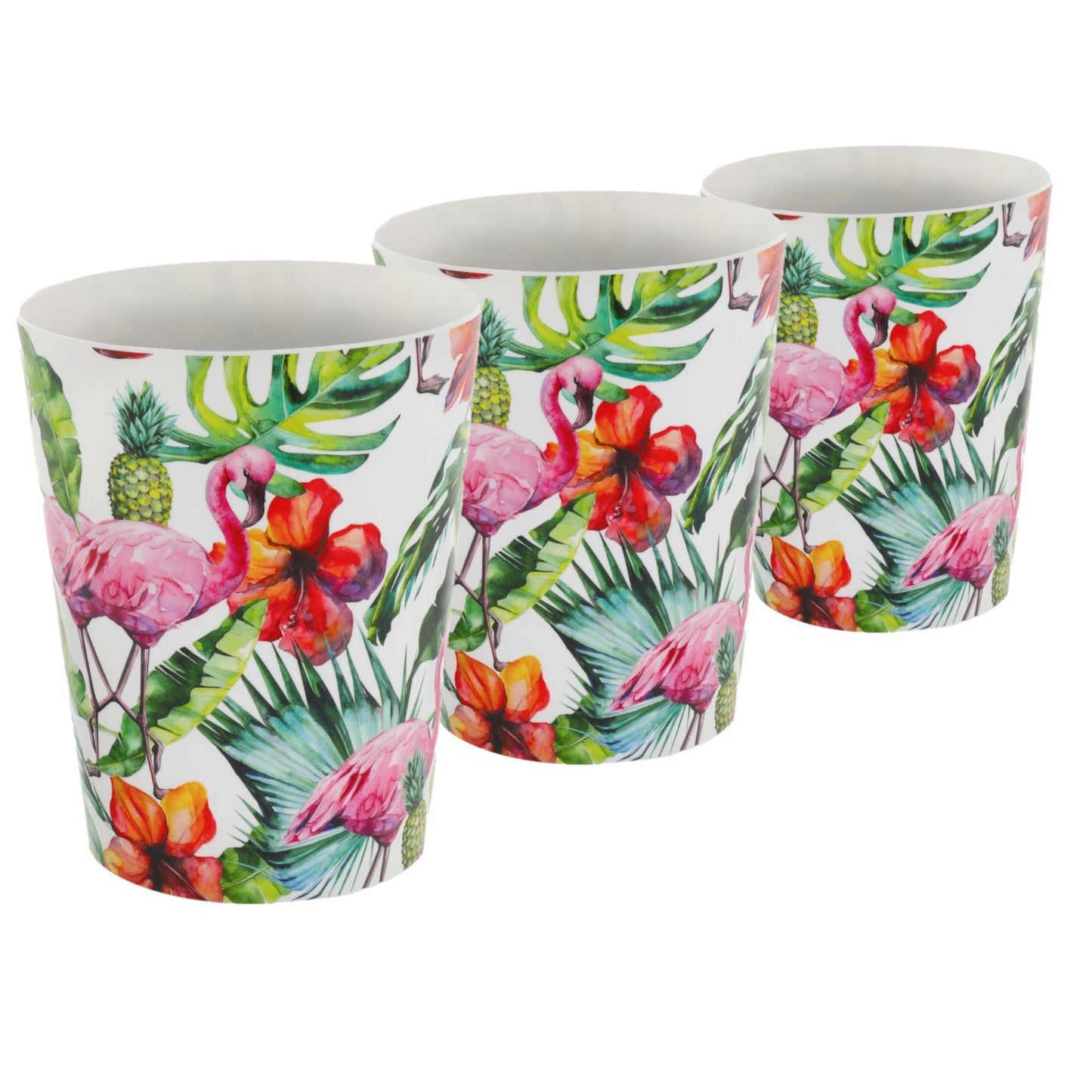 Plant Pots For Orchids 15.5cm Set Of 3 Exotic Pattern