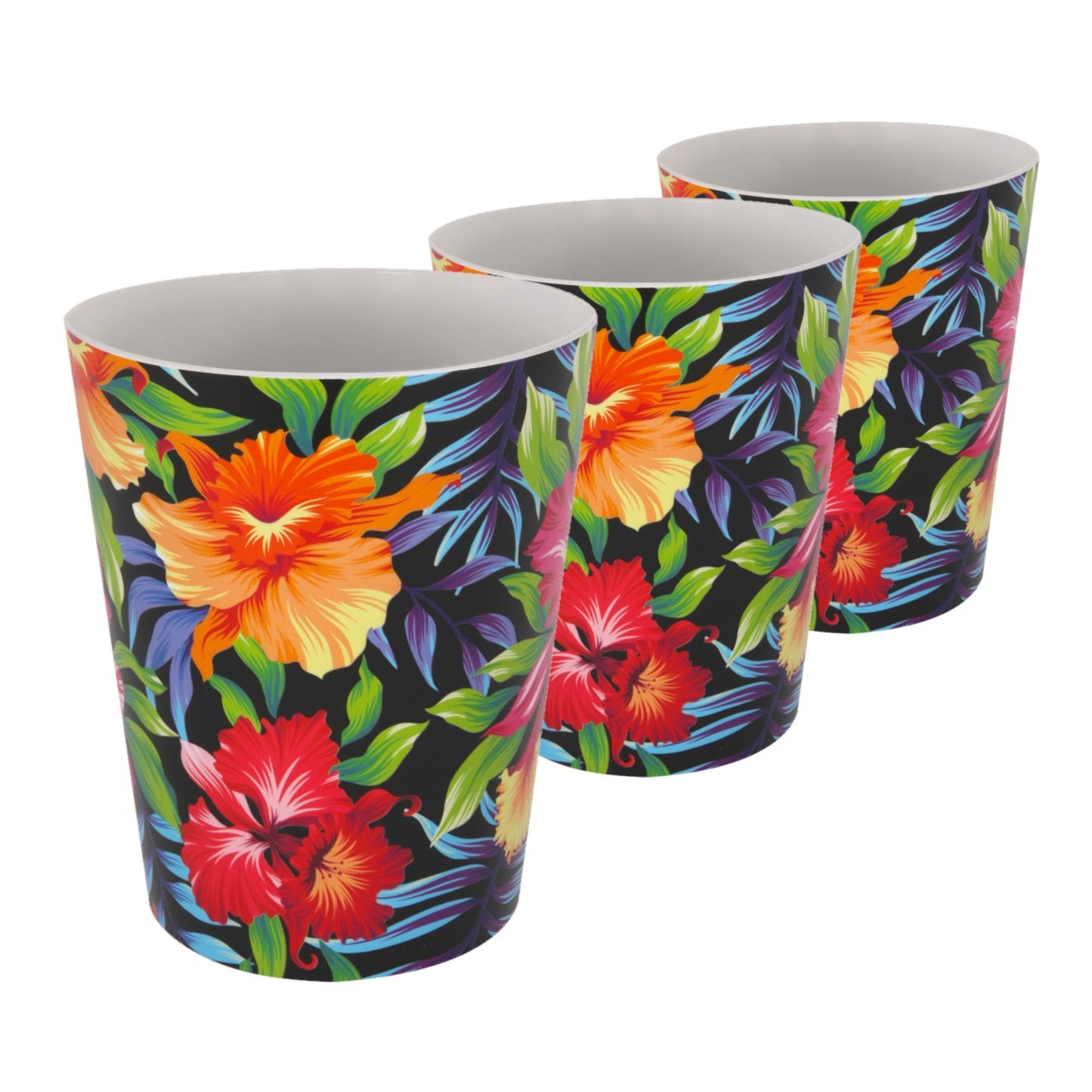 Plant Pots For Orchids 15.5cm Set Of 3 Exotic Pattern