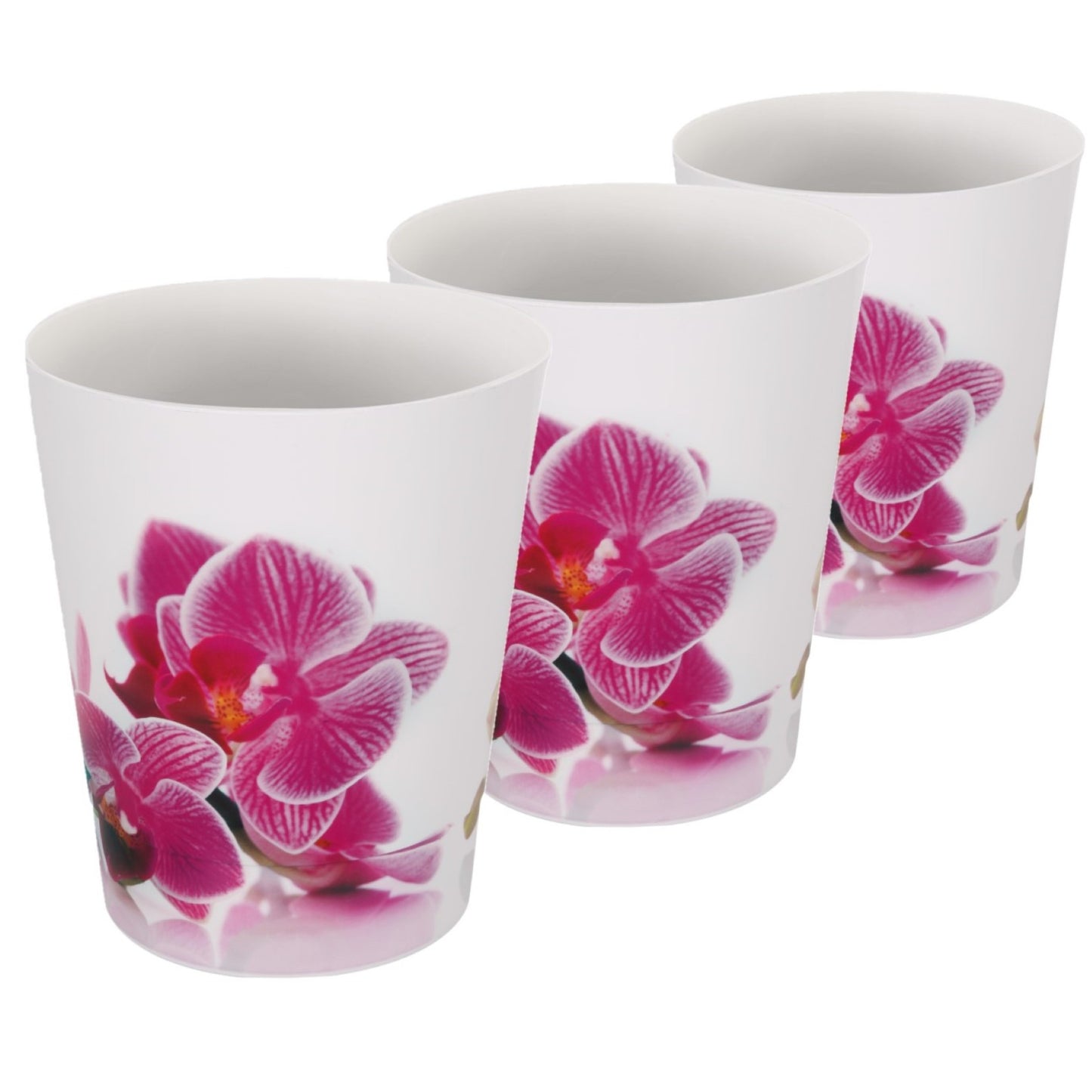 Plant Pots For Orchids Set Of 3 Exotic 13.5cm