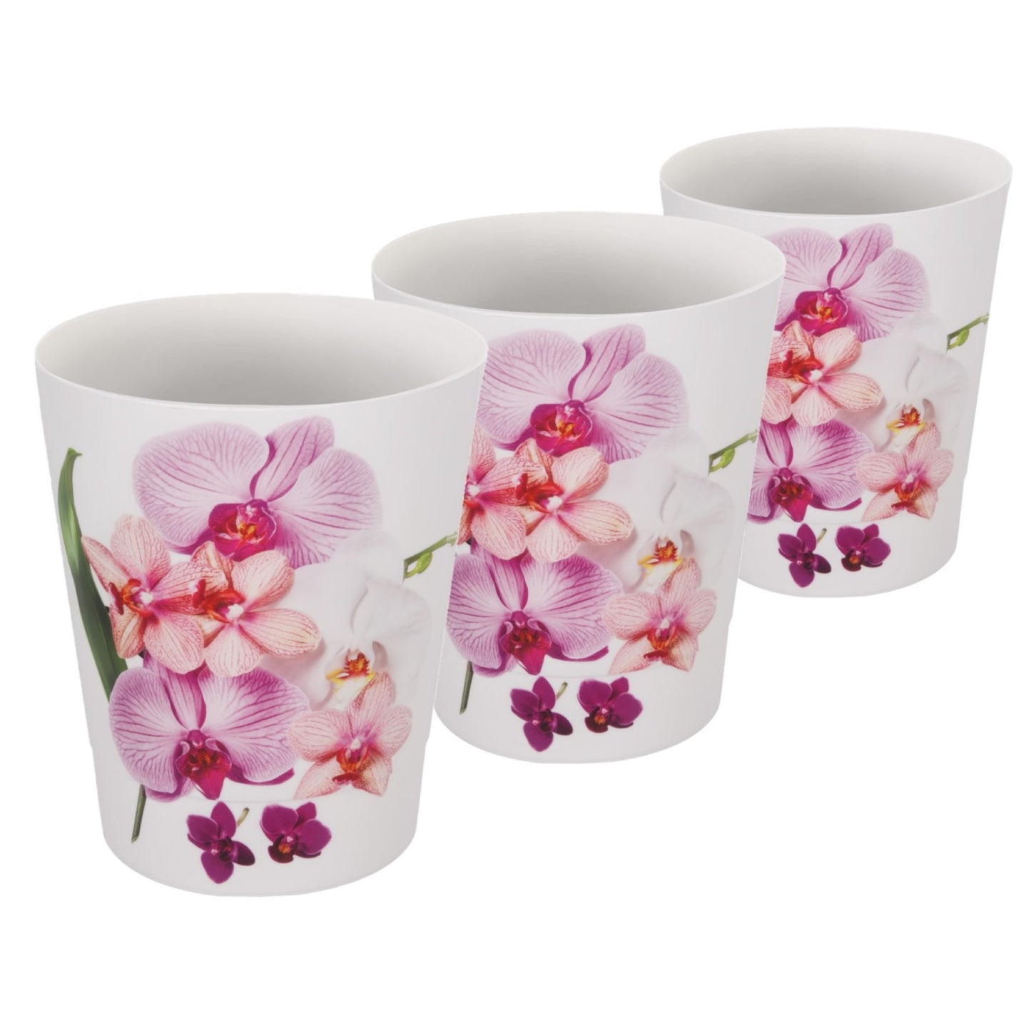 Plant Pots For Orchids Set Of 3 Exotic 13.5cm
