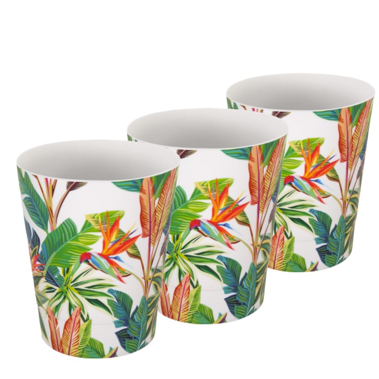 Plant Pots For Orchids Set Of 3 Exotic 13.5cm
