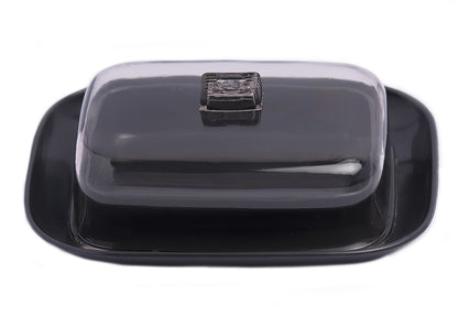 Butter Dish with Lid 12.5cm x 8cm Plastic Butter Dish for 200g Butter