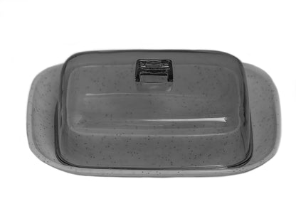 Butter Dish with Lid 12.5cm x 8cm Plastic Butter Dish for 200g Butter