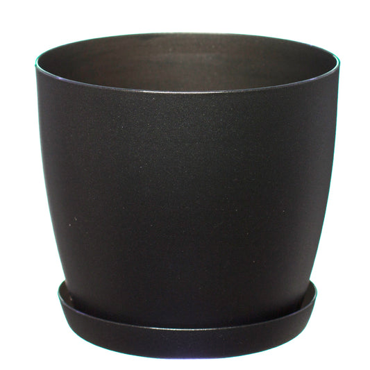 Plant Pots Indoor with Plant Saucer Flower Pots with Mat Surface and Plant Tray