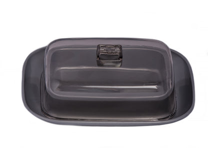 Butter Dish with Lid 12.5cm x 8cm Plastic Butter Dish for 200g Butter