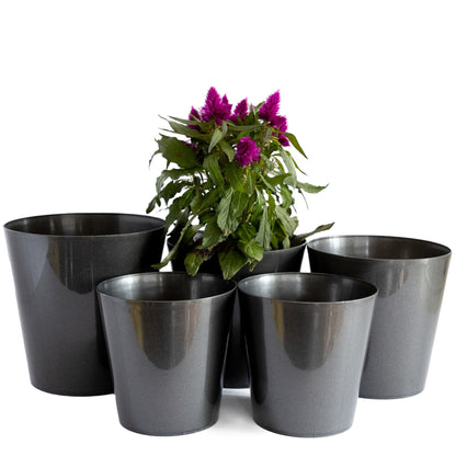 Plant Pots Indoor Aga Set of 5 Sizes 13/13/15/15/17cm