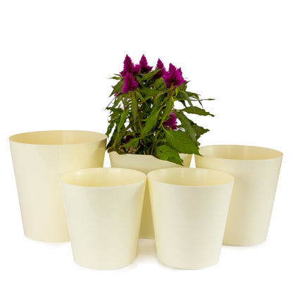 Plant Pots Indoor Aga Set of 5 Sizes 13/13/15/15/17cm