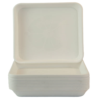 Square Plant Pot Saucers Set Of 10