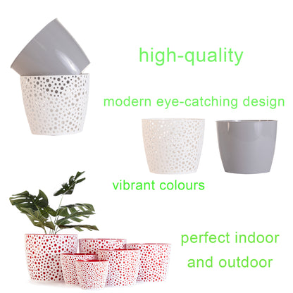 Vero Plant Pots Indoor Set of 6 Sizes 11/13/15/17/19/21cm