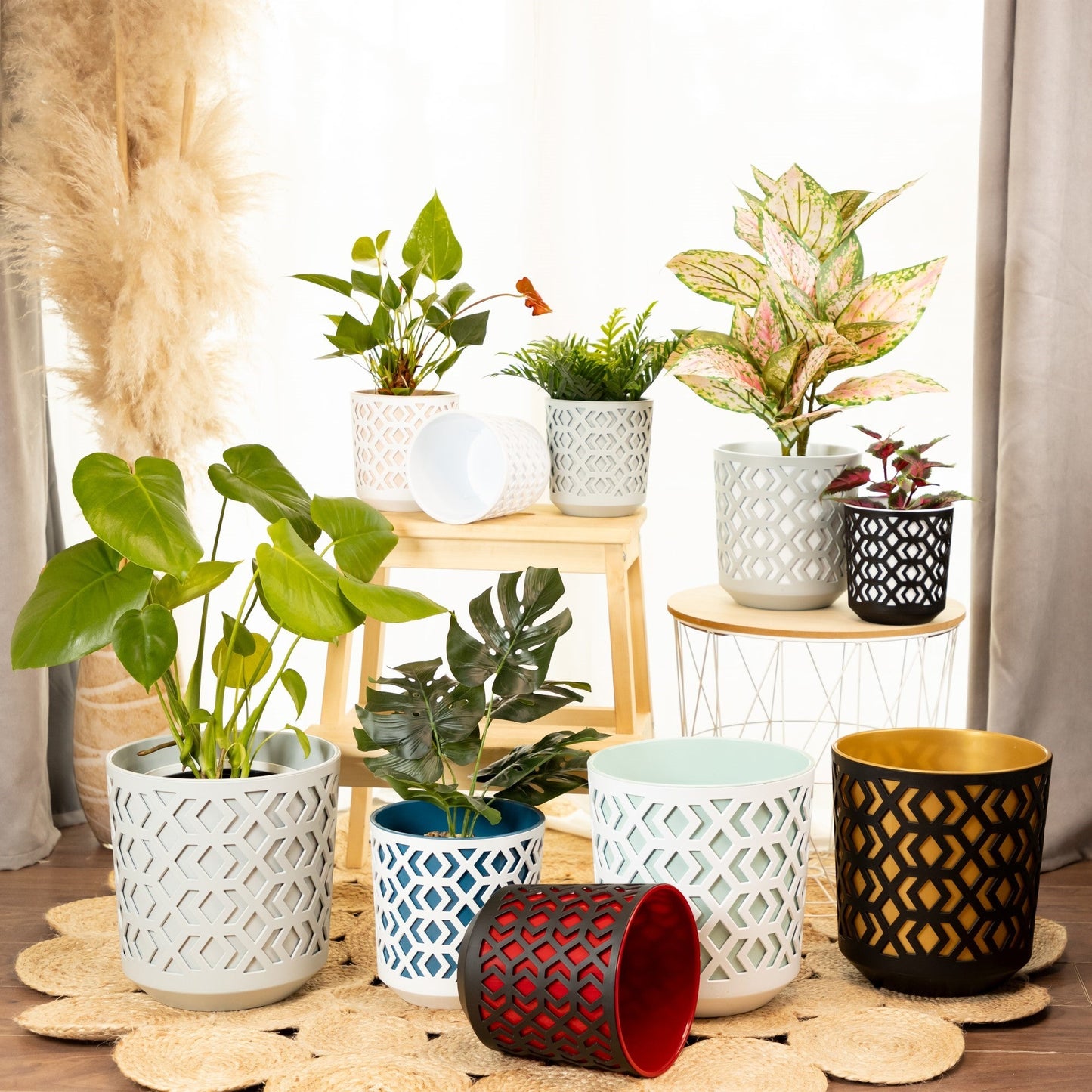 Plant Pots Indoor Mixed Decorative Pot + Insert