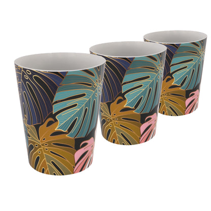 Plant Pots For Orchids 15.5cm Set Of 3 Exotic Pattern