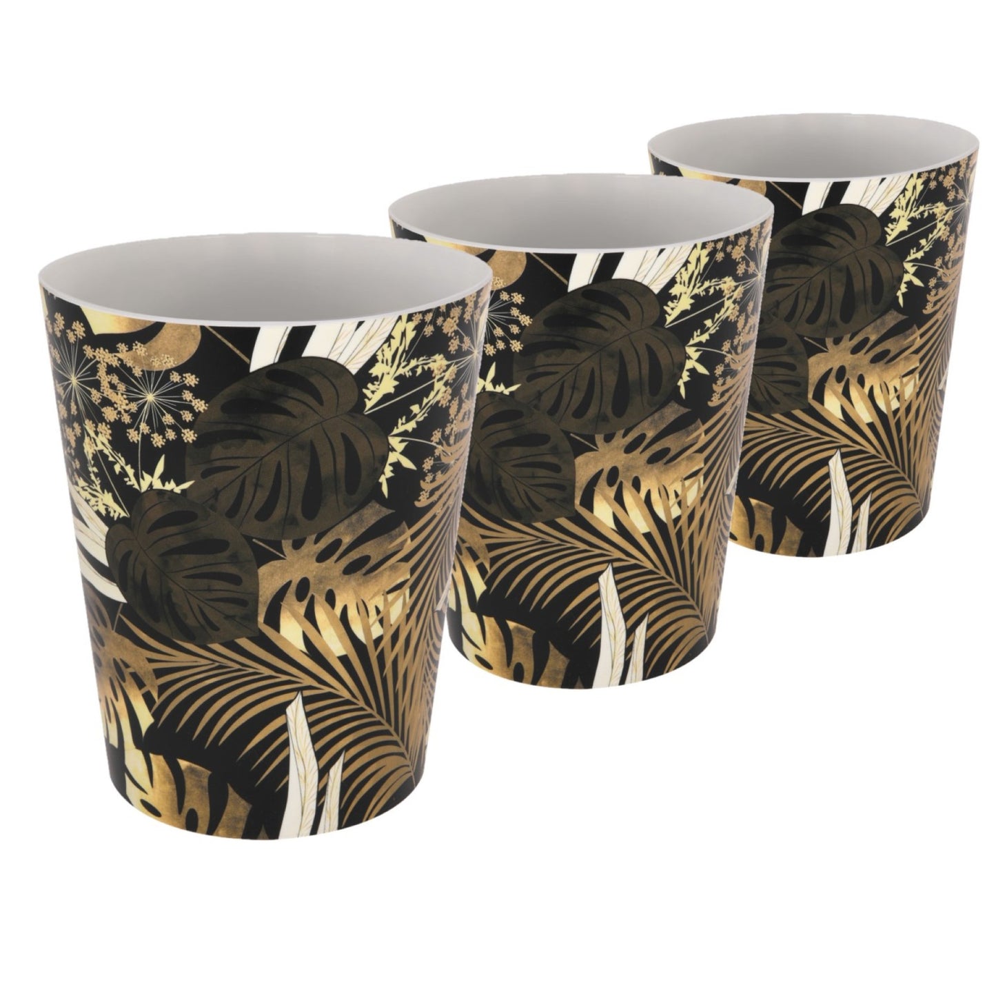 Plant Pots For Orchids 15.5cm Set Of 3 Exotic Pattern