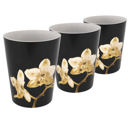 Plant Pots For Orchids 15.5cm Set Of 3 Exotic Pattern