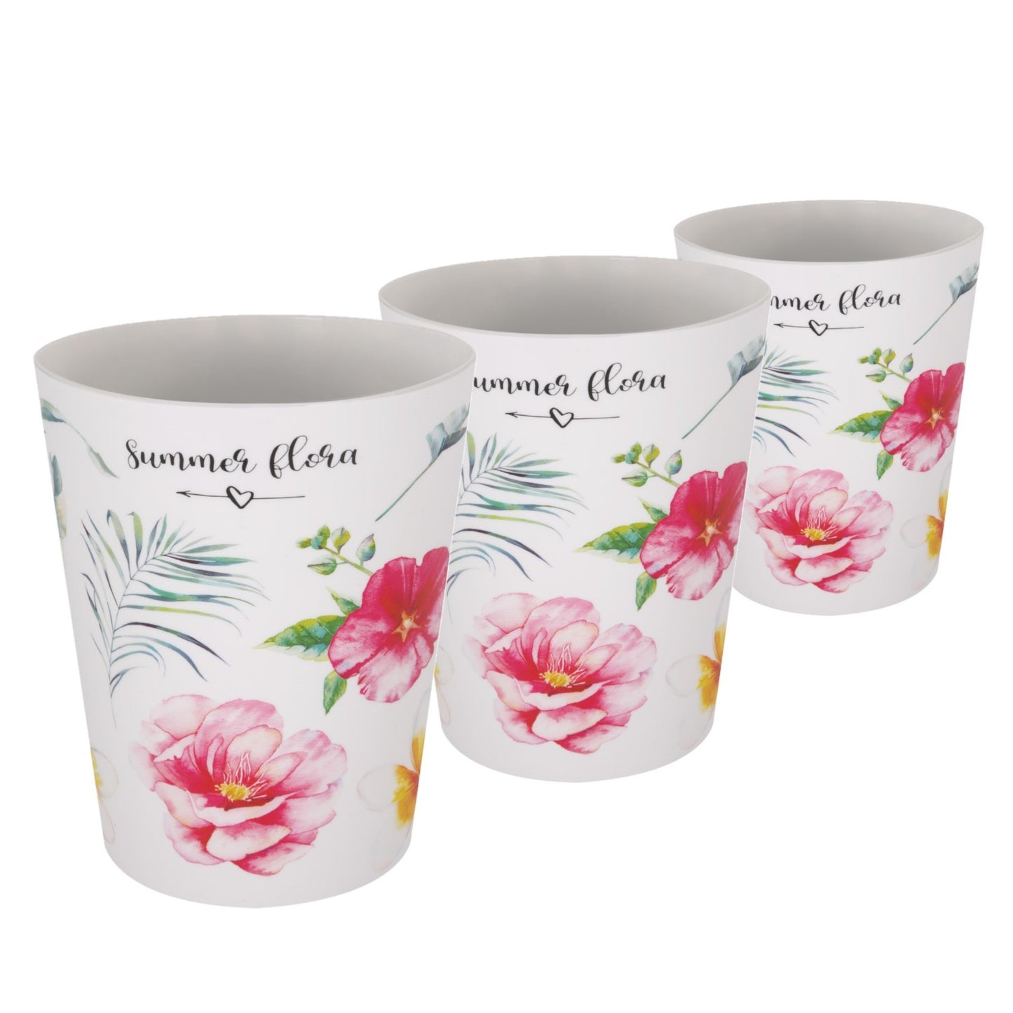 Plant Pots For Orchids 15.5cm Set Of 3 Exotic Pattern