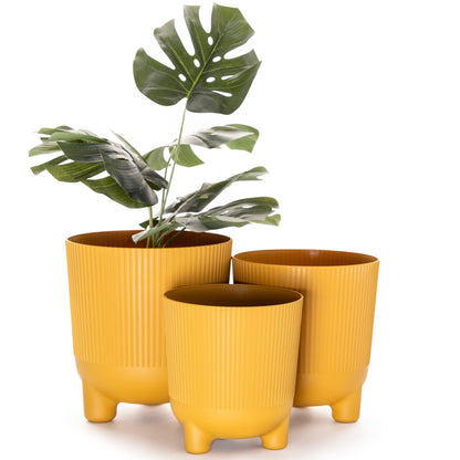 Plant Pots Indoor Trio Set Of 3 Sizes 14/16/18cm