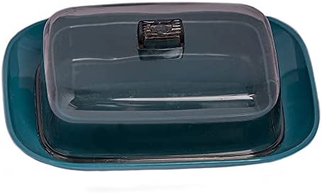 Butter Dish with Lid 12.5cm x 8cm Plastic Butter Dish for 200g Butter